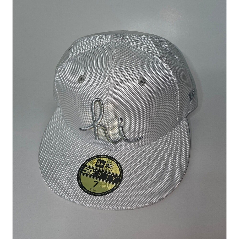 in4mation Hawaii hi Diamond New Era 59Fifty Fitted Hat White Sz 7 Cap Ballistic